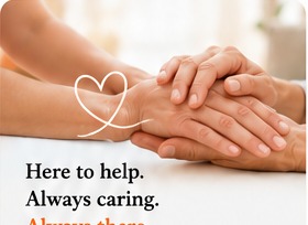 Hands gently supporting one another